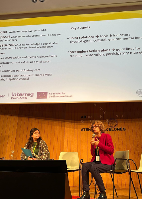 WatHer project introduction to its first Natural Heritage mission Institutional Dialogue in Barcelona
